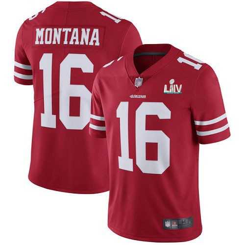 Youth Nike 49ers 16 Joe Montana Red 2020 Super Bowl LIV Vapor Untouchable Limited Jersey,We sell and wholesale Youth Nike 49ers 16 Joe Montana Red 2020 Super Bowl LIV Vapor Untouchable Limited Jersey on line form chian!